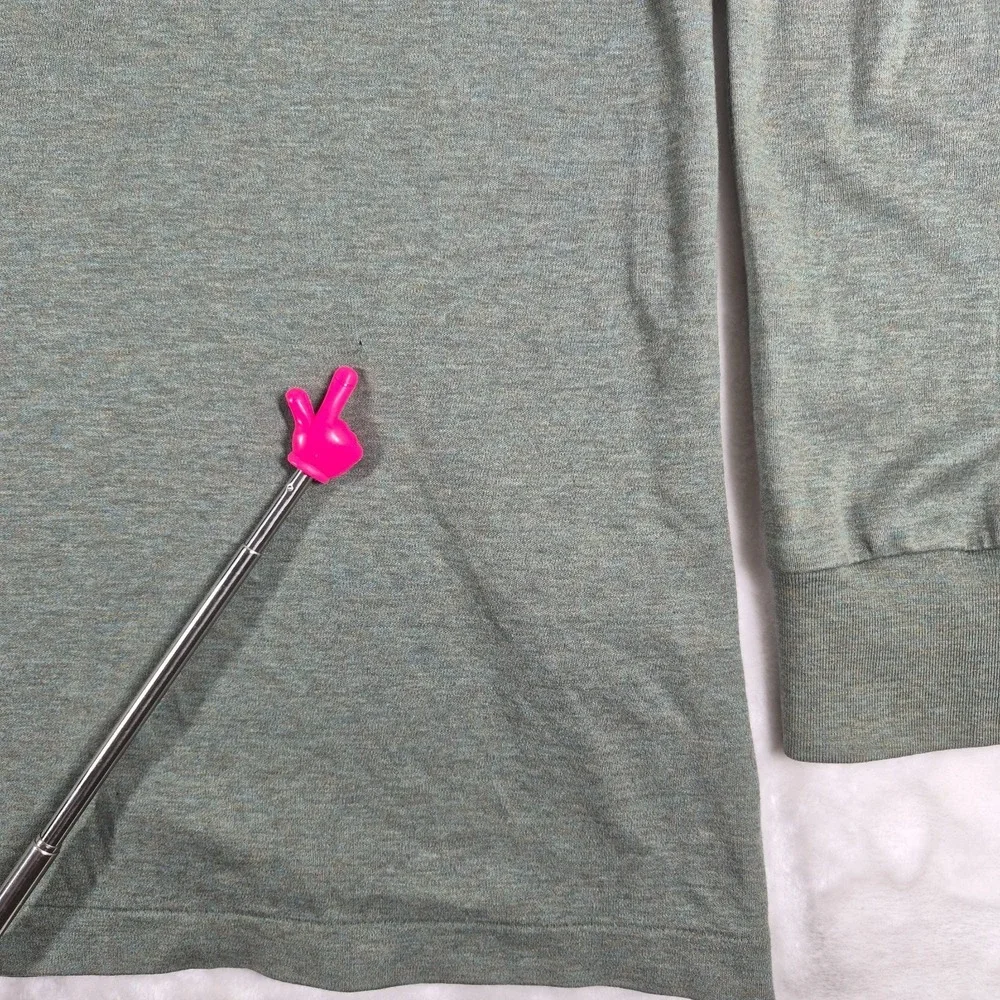 Polo Ralph Lauren Polo Shirt Men's XXL Green Classic Fit Long Sleeve Flesh Pony
